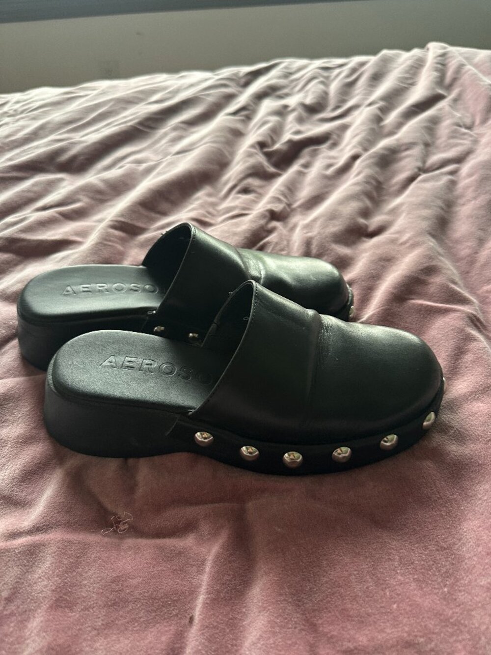 Aerosoles Faye Leather Clogs Mules